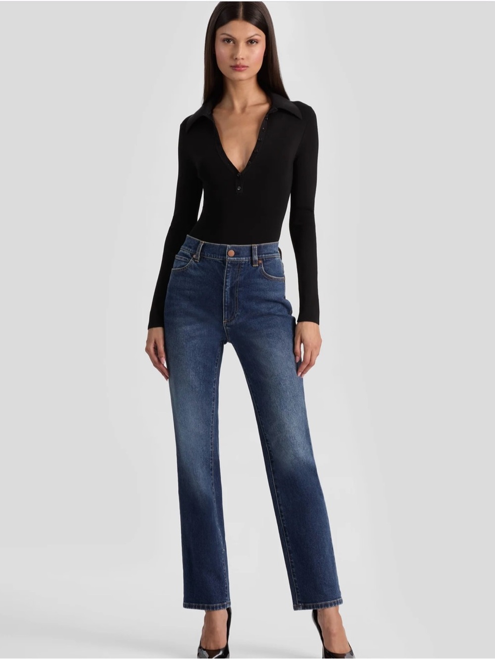 Alice + Olivia RICH JEAN - DANICA DARK INDIGO